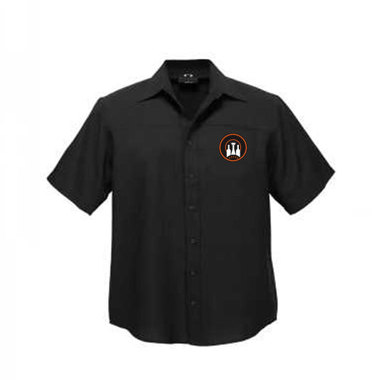 Mens Plain Oasis Short Sleeve Shirt Satellite