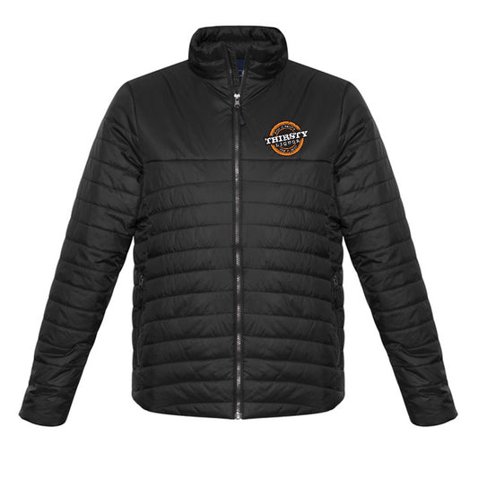 Thirsty Liquor Mens Puffer Jacket